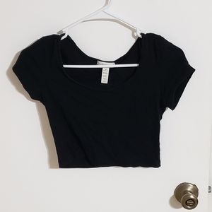 Black crop top